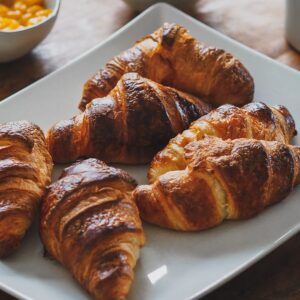 Classic French cheese croissant
